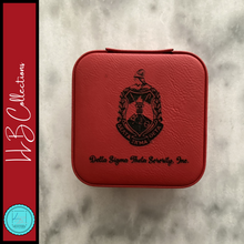 Load image into Gallery viewer, Delta Sigma Theta Engraved Travel Jewelry Box
